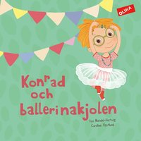 Omslag för Konrad och ballerinakjolen - specialutgåva på bambupapper