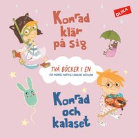 Omslag för Konrad klär på sig & Konrad och kalaset - två böcker i en!