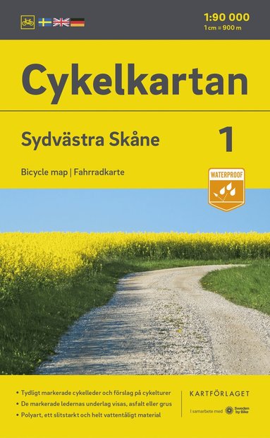 Skane South west cycling map (häftad)