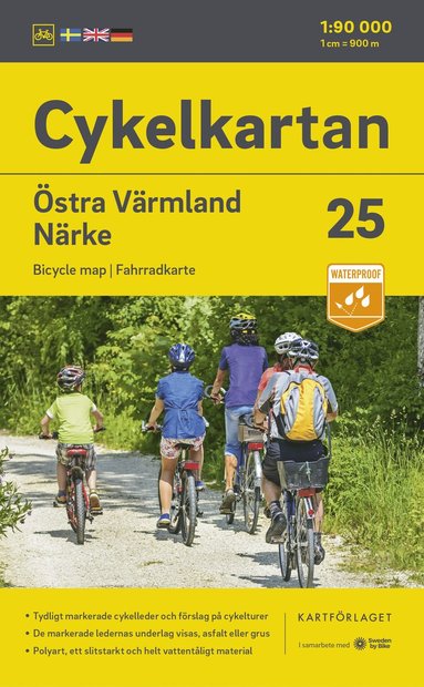 Cykelkartan Blad 25 stra Vrmland/Nrke 2023-2025 (spel)