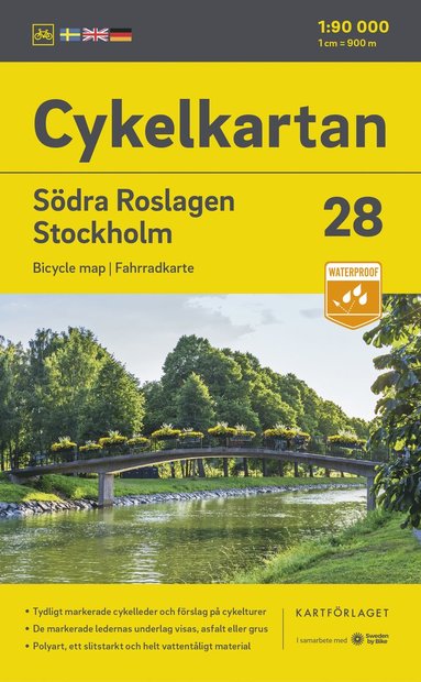 Roslagen South / Stockholm cycling map (inbunden)