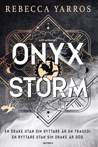 Omslag: Onyx Storm (svensk utgåva)