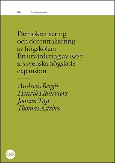 Demokratisering och decentralisering av hgskolan (pocket)