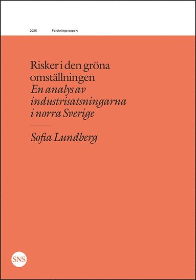 Risker i den gr�na omst�llningen (h�ftad)