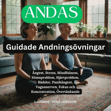 ANDAS : Guidade Andningsövningar : Ångest, Stress, Mindfulness, Sömnproblem, Hjärtproblem, Rädslor, Panikångest, Vagusnerven, Fokus och Koncentration, Övertänkande   (häftad)