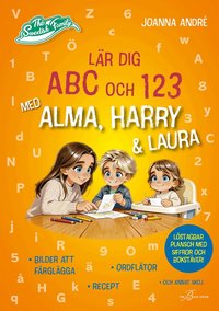 Omslag: Lär dig ABC och 123 med Alma, Harry & Laura