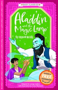 Omslag för Aladdin and the Magic Lamp (lättläst) (med bonusmaterial)