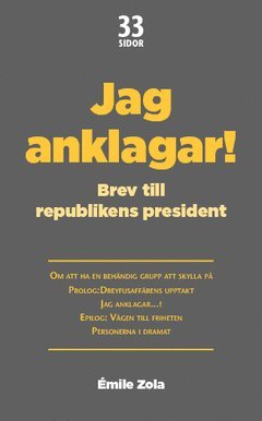 Jag anklagar...! : Brev till republikens president (inbunden)