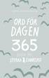 Ord för dagen - 365 texter för styrka & sinnesro