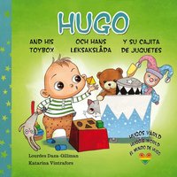 Omslag: Hugo och hans leksakslåda, Hugo and his toybox, Hugo y su cajita de juguetes