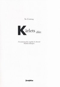 Krlets dikt (hftad)