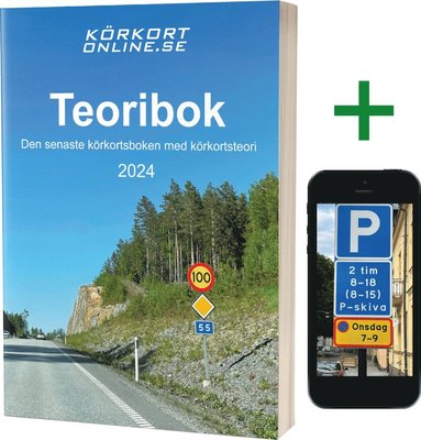 Teoribok 2024 + övningsprov online för B-körkort (häftad)