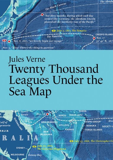 Jules Verne, Twenty Thousand Leagues Under the Sea Map (häftad)