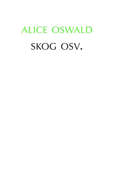 Skog osv. (inbunden)