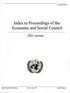 Index to proceedings of the Economic and Social Council
