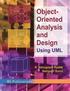 Object -Oriented Analysis and Design Using UML