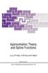 Approximation Theory and Spline Functions