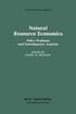 Natural Resource Economics