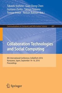Collaboration Technologies and Social Computing (häftad)