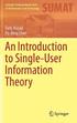 An Introduction to Single-User Information Theory