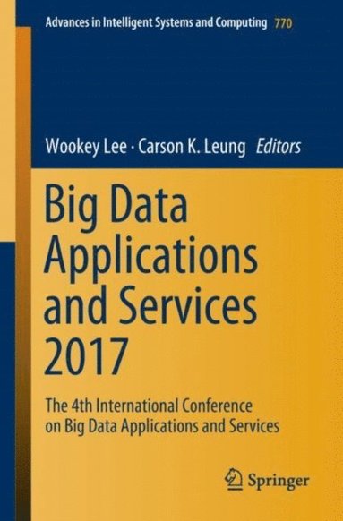 Big Data Applications and Services 2017 (e-bok)