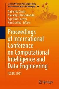 Proceedings of International Conference on Computational Intelligence and Data Engineering (häftad)
