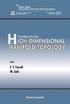 High-dimensional Manifold Topology - Proceedings Of The School
