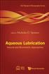 Aqueous Lubrication: Natural And Biomimetic Approaches