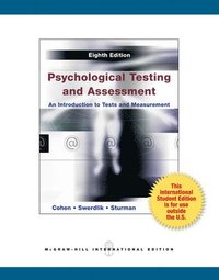 Psychological Testing And Assessment - Cohen (9789814577014) | Bokus