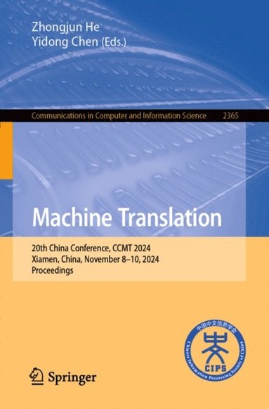 Machine Translation - Ebok - Zhongjun He, Yidong Chen (9789819622924 ...
