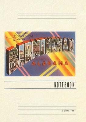 Vintage Lined Notebook Greetings from Birmingham (häftad)