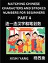 Matching Chinese Characters and Strokes Numbers (Part 4)- Test Series to Fast Learn Counting Strokes of Chinese Characters, Simplified Characters and Pinyin, Easy Lessons, Answers
