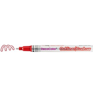Markerpenna DecoColor Color Outliner r&ouml;d/silver