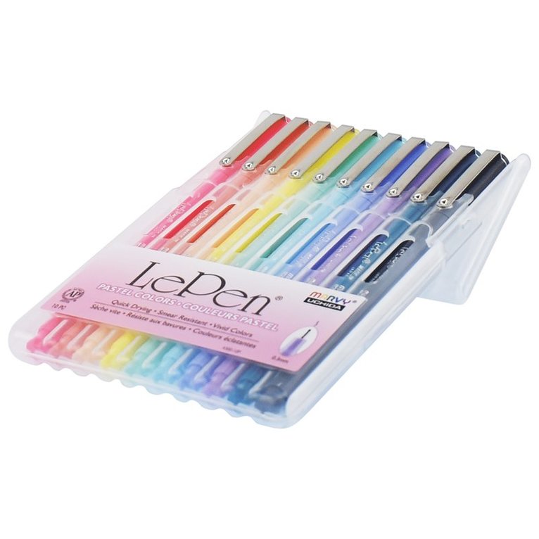 Fiberspetspenna Marvy Le Pen Pastel 10 färger, Övrigt