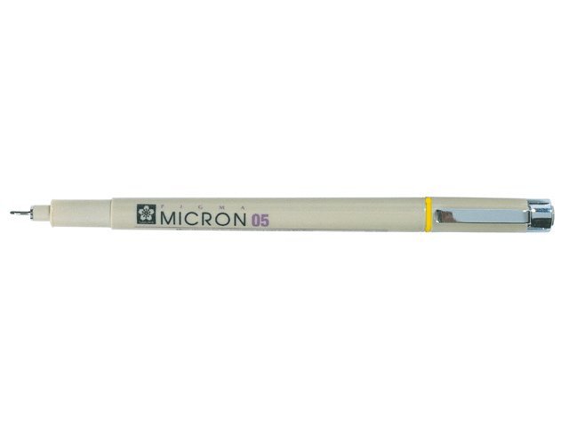 Tuschpenna Pigma Micron 05 gul, Övrigt