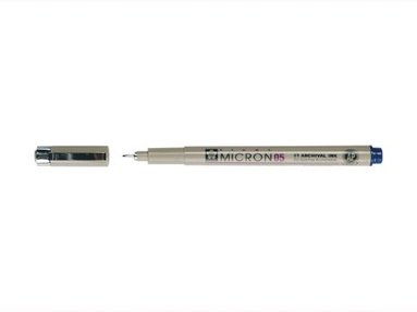 Tuschpenna Pigma Micron 05 marinbl&aring;