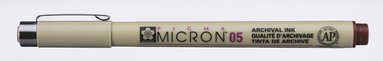 Tuschpenna Pigma Micron 05 m&ouml;rkr&ouml;d