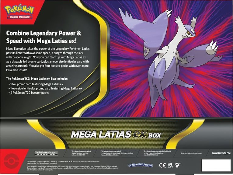Pokémon EX Mega Latias box, Övrigt