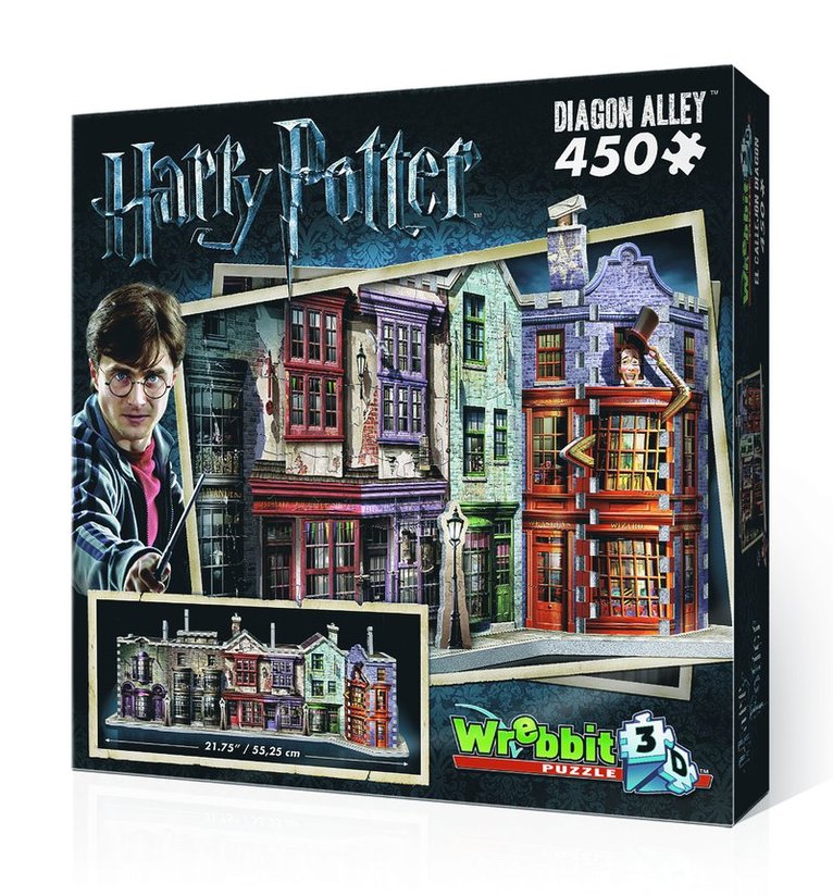 3D-pussel 450 bitar Harry Potter Diagon Alley, Övrigt