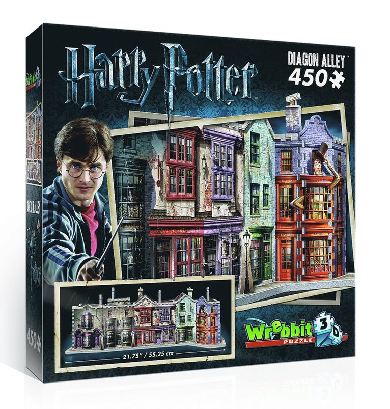 3D-pussel 450 bitar Harry Potter Diagon Alley, Övrigt
