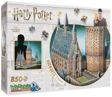 3D-pussel 850 bitar Harry Potter Hogwarts Great Hall, Övrigt