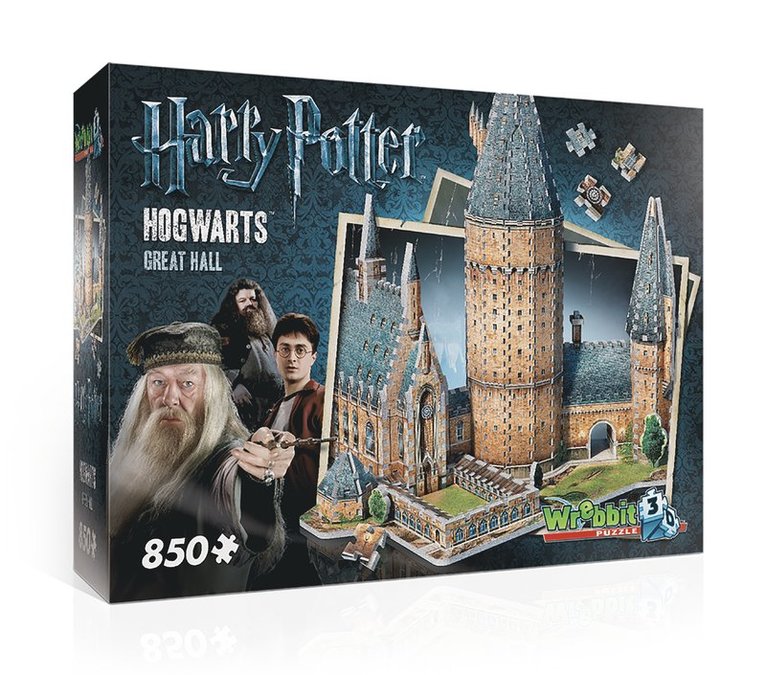 3D-pussel 850 bitar Harry Potter Hogwarts Great Hall, Övrigt