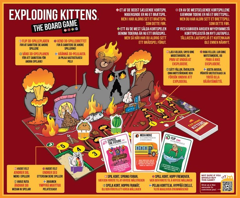Exploding Kittens The Board Game (Nordic), Övrigt