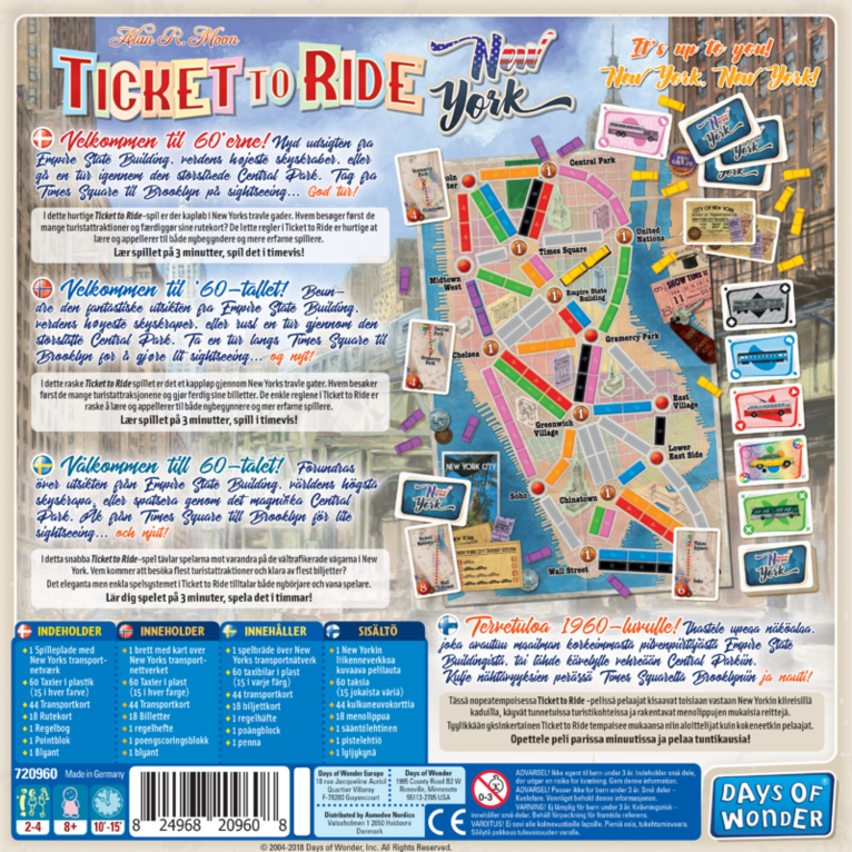 Ticket To Ride - New York, Övrigt