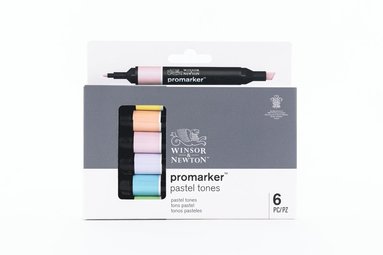 Promarker Pastel tones 6-pack Winsor & Newton