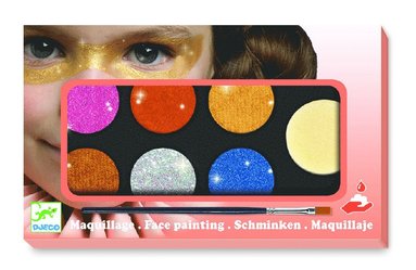 Ansiktsfärg 6 färger Metallic, Övrigt