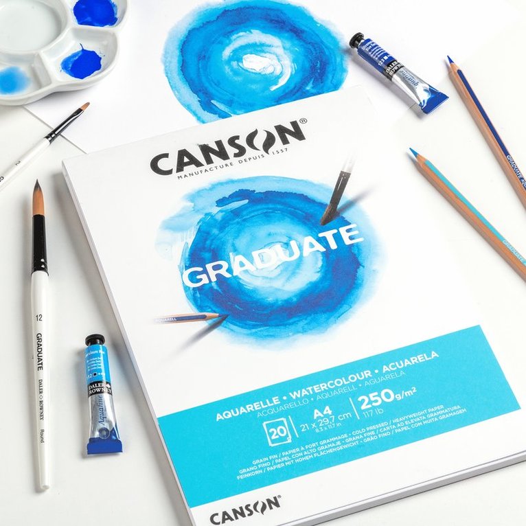 Akvarellblock A4 Graduate Aquarelle 250g 20 ark, Övrigt