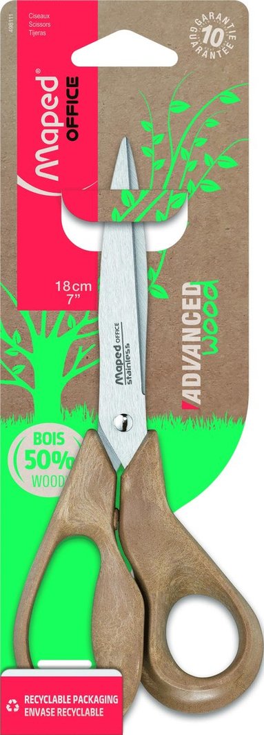 Sax 18cm Maped Asymetrical Advanced Wood 50% Bio, Övrigt