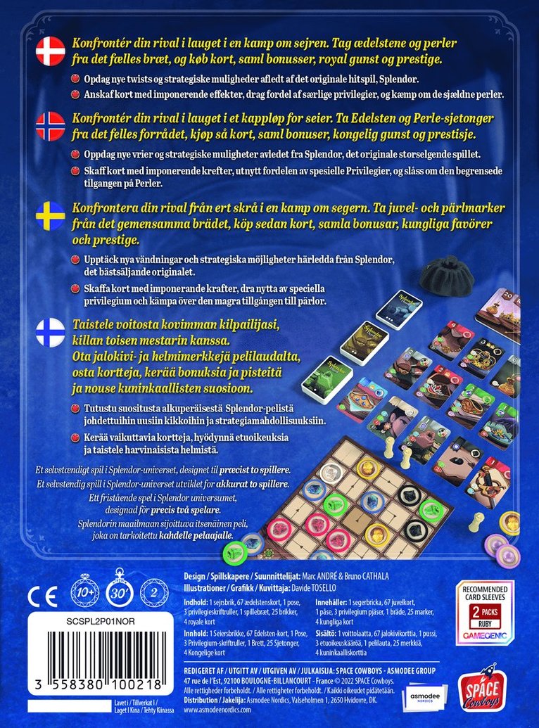 Splendor Duel (Nordic), Övrigt