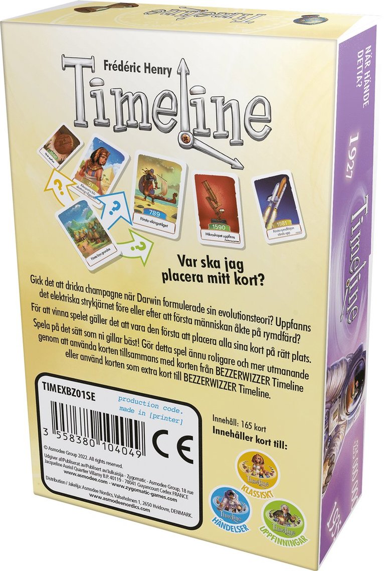 Bezzerwizzer Timeline - Expansion, Övrigt